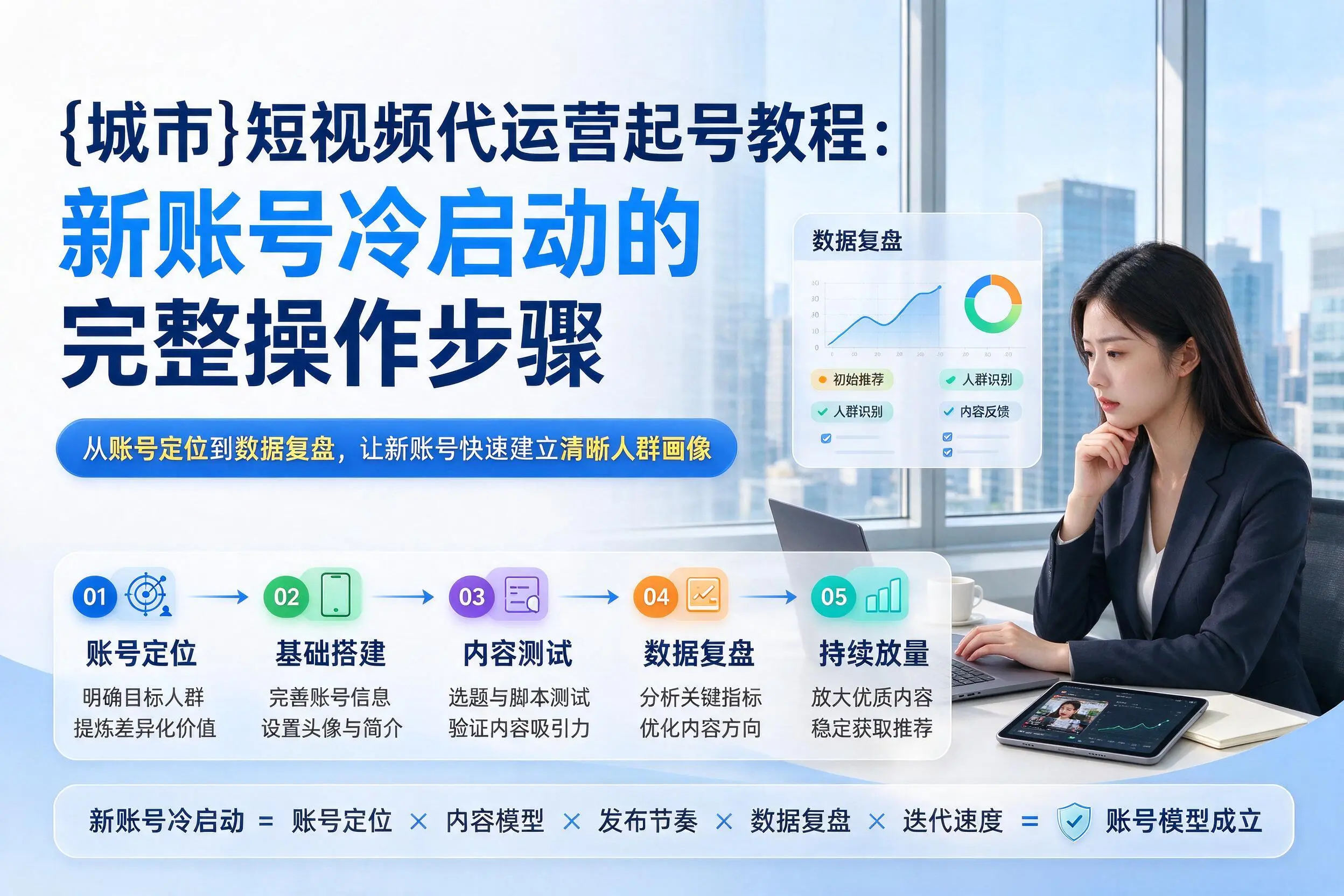 东莞短视频代运营起号教程：新账号冷启动的完整操作步骤