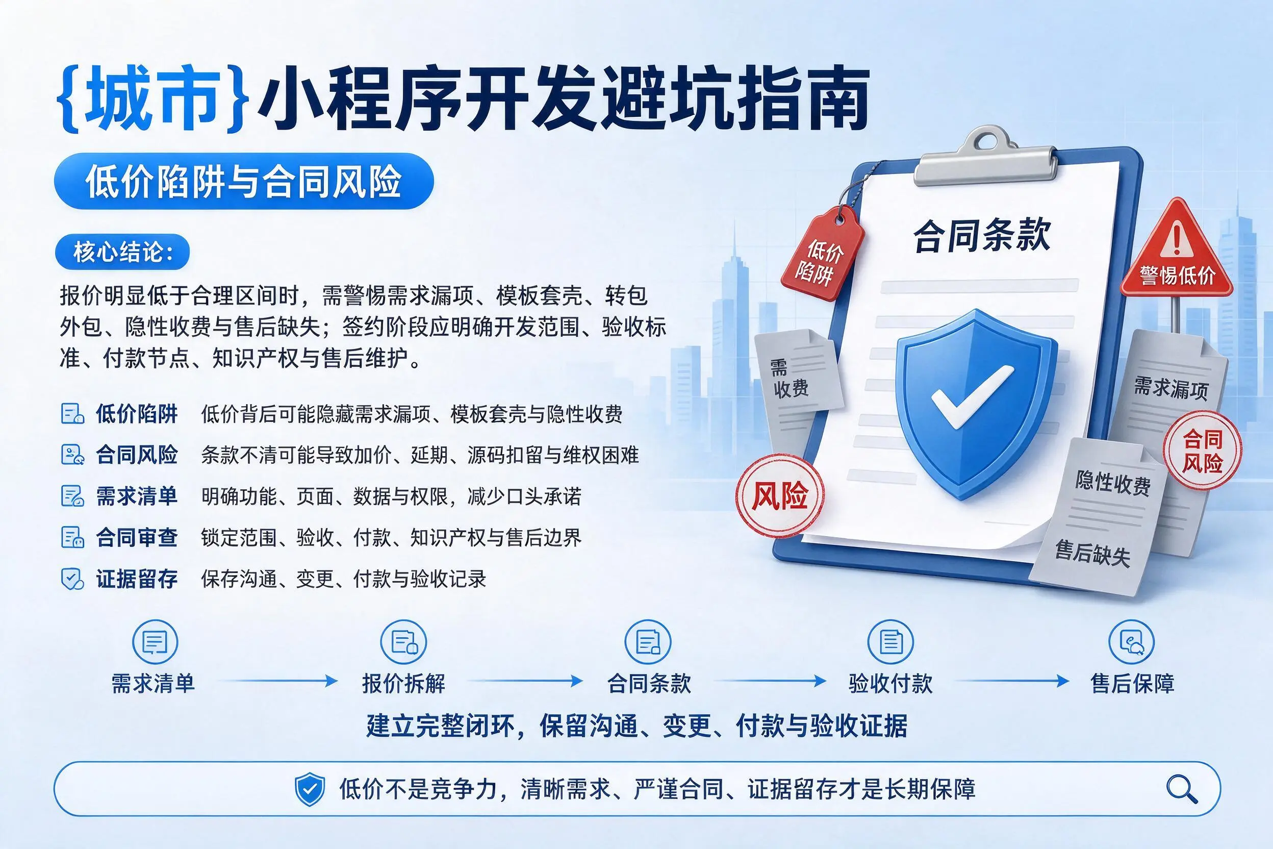 东莞小程序开发避坑指南：低价陷阱与合同风险