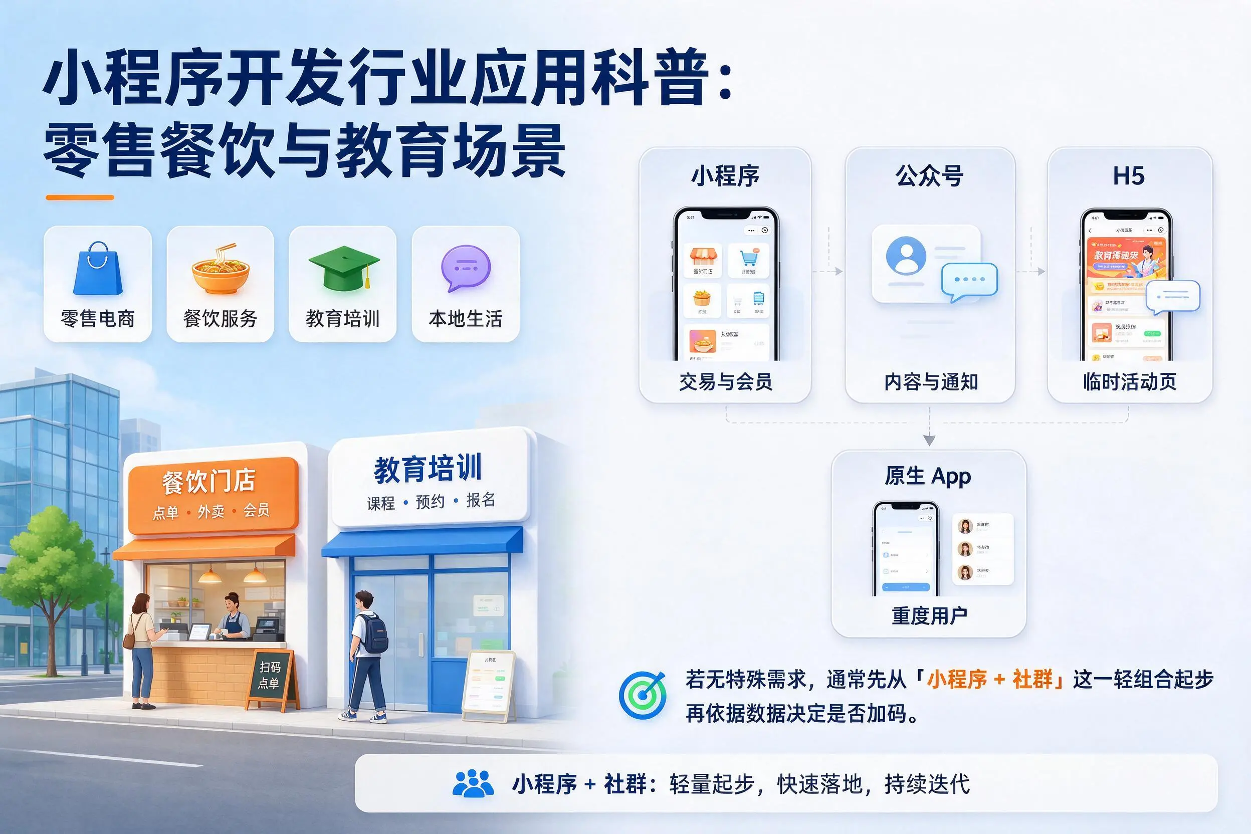 东莞小程序开发行业应用科普：零售餐饮与教育场景