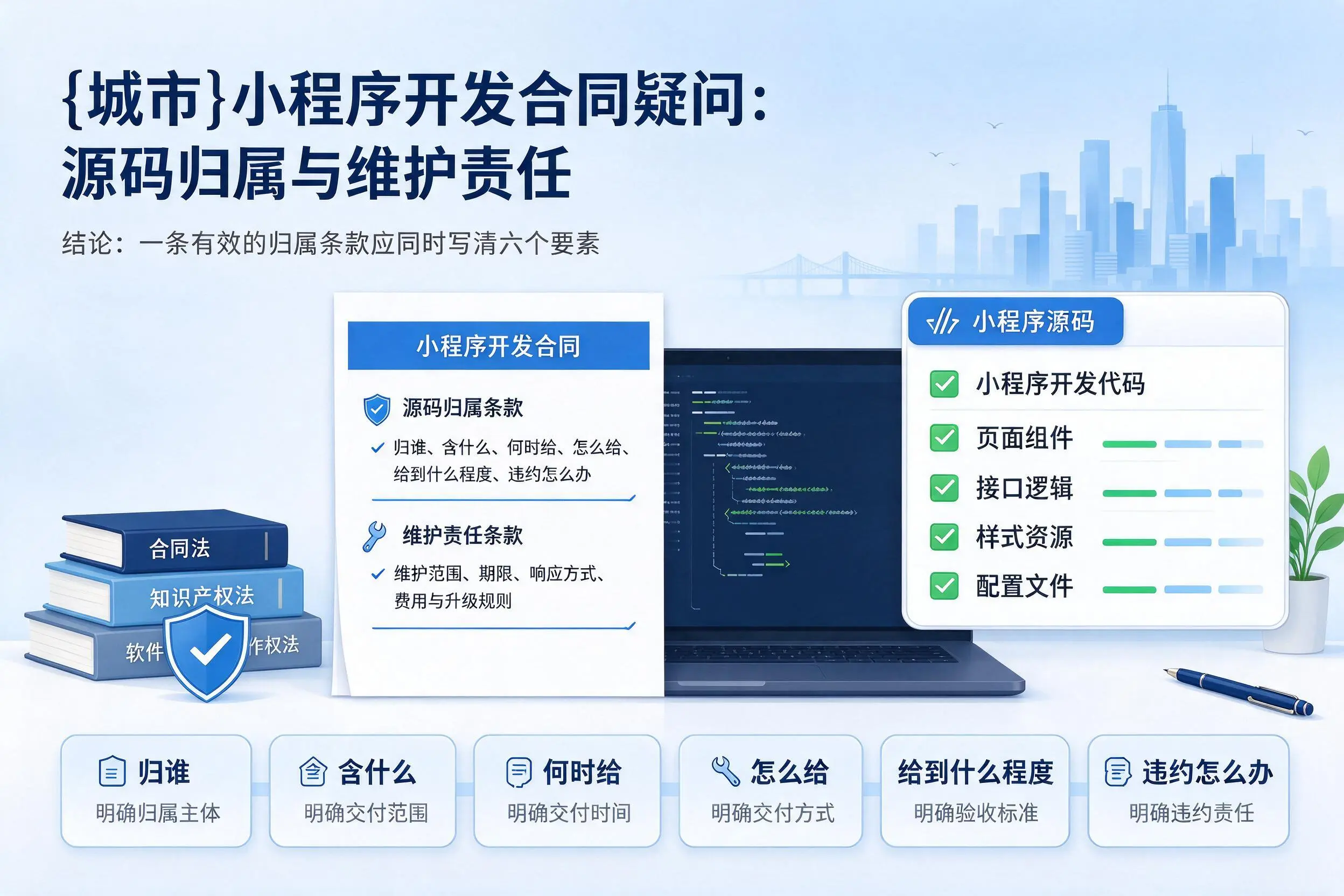 东莞小程序开发合同疑问：源码归属与维护责任