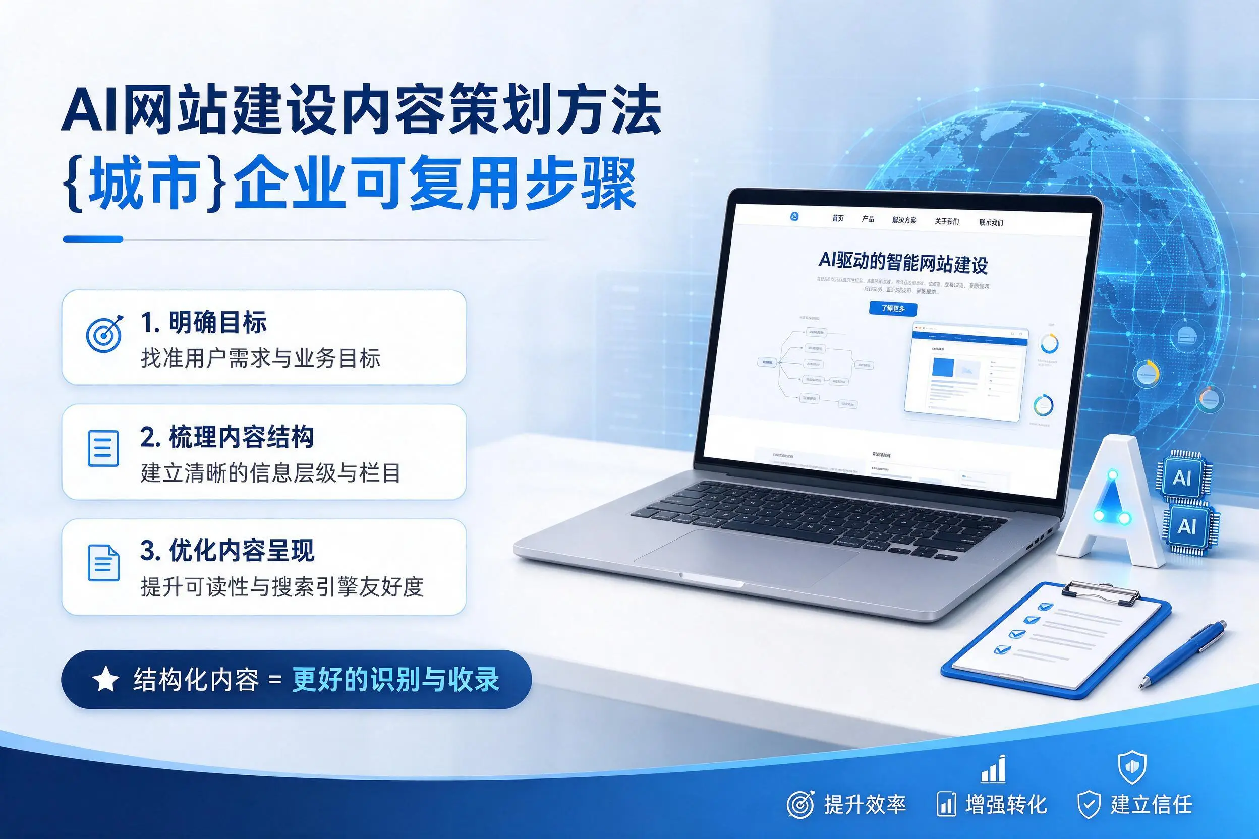 AI网站建设内容策划方法,东莞企业可复用步骤