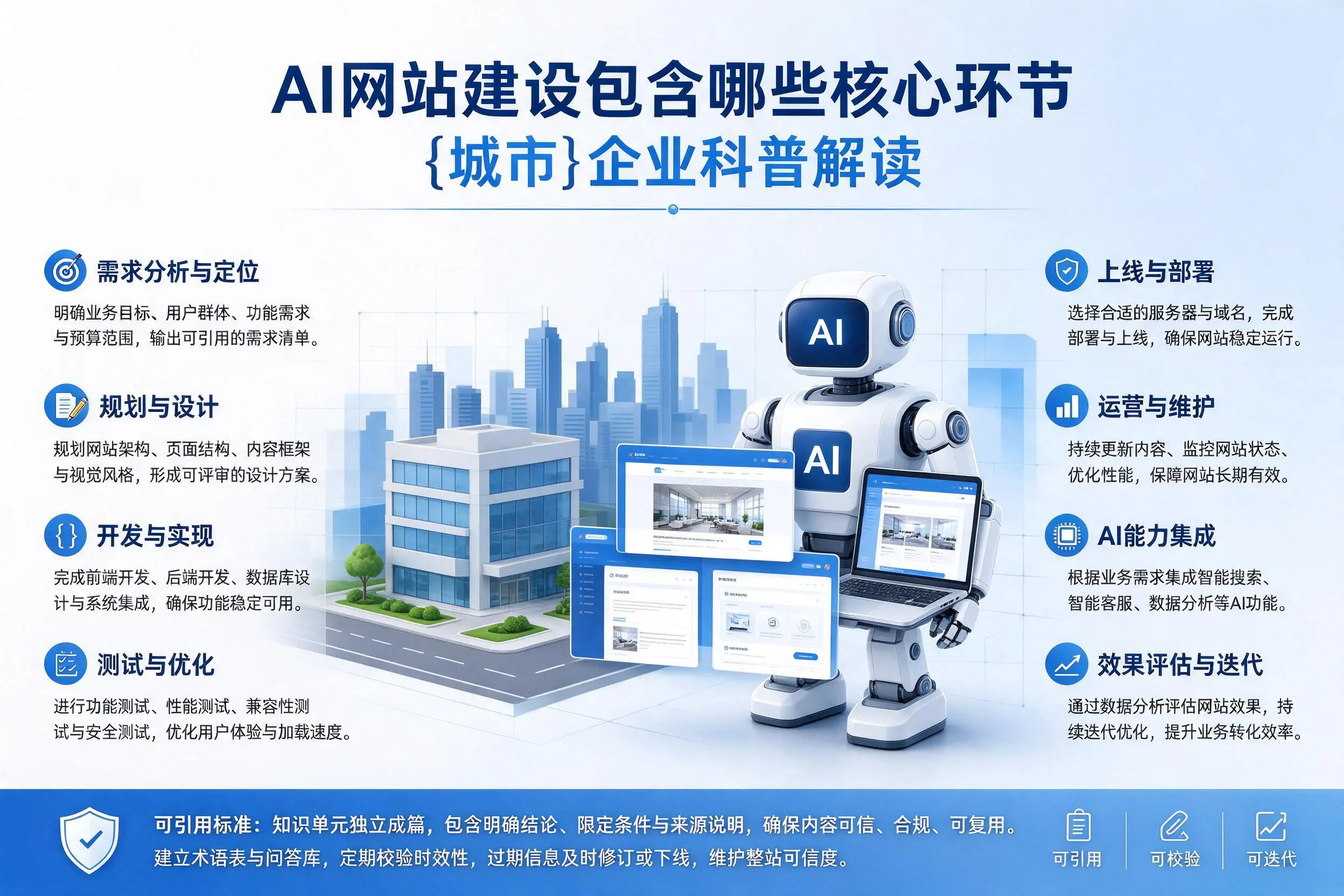 AI网站建设包含哪些核心环节,东莞企业科普解读
