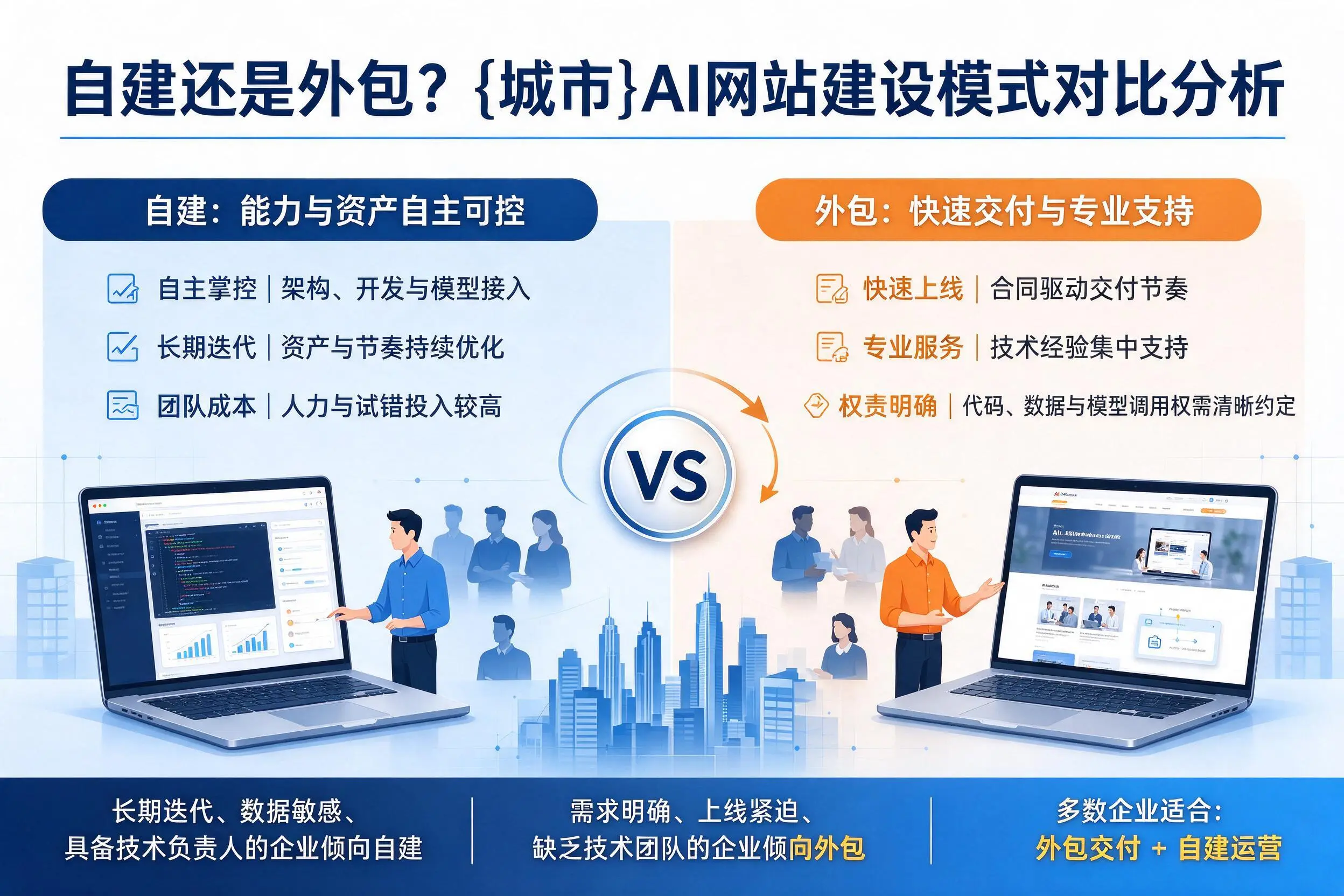 自建还是外包？东莞AI网站建设模式对比分析