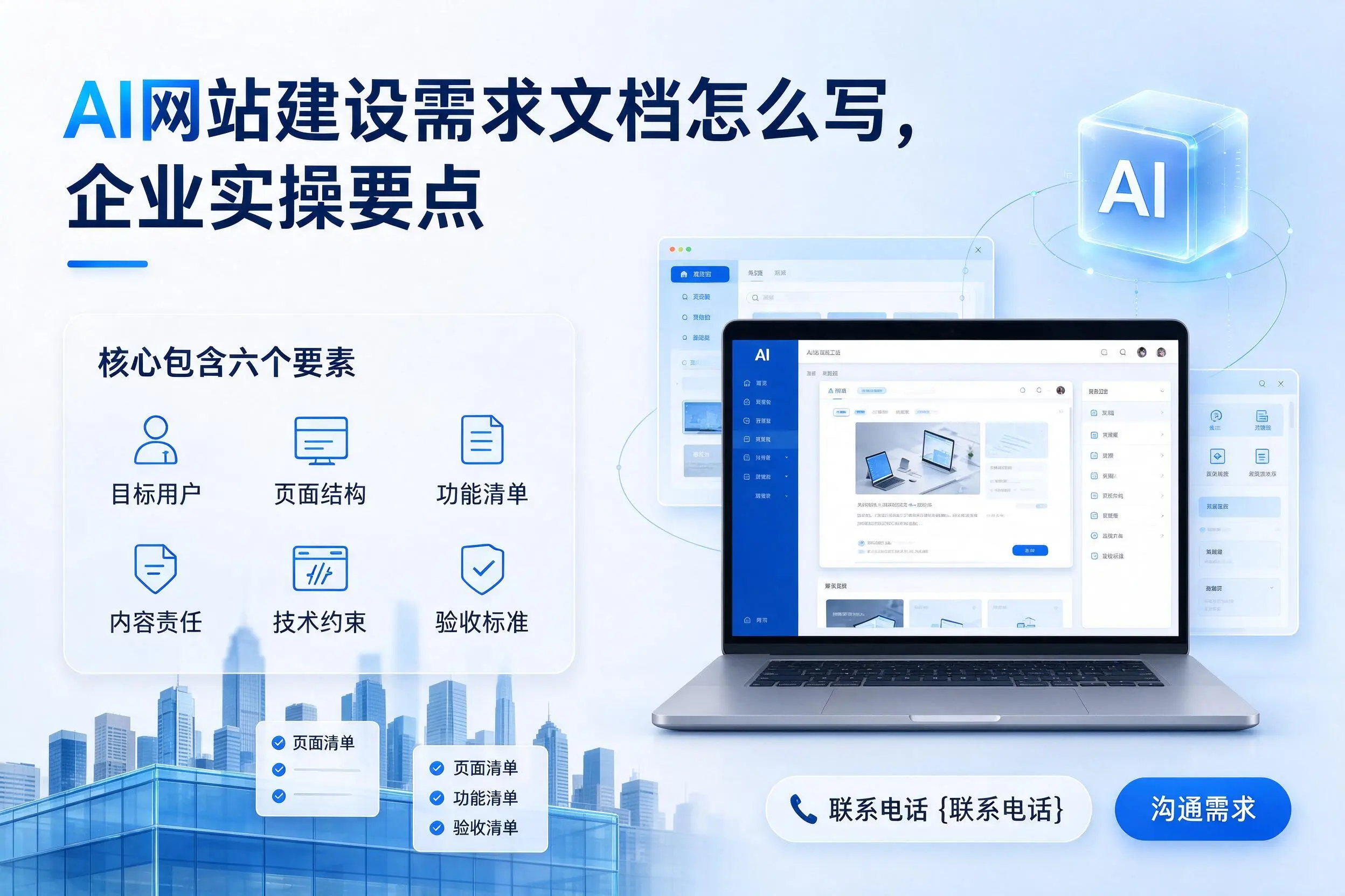 AI网站建设需求文档怎么写,东莞企业实操要点